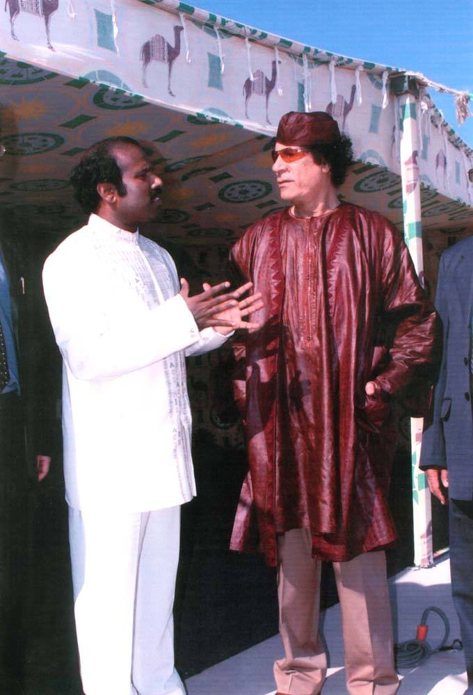 Dr. K.A. Paul in dialogue with Libyan leader Muammar Gaddafi