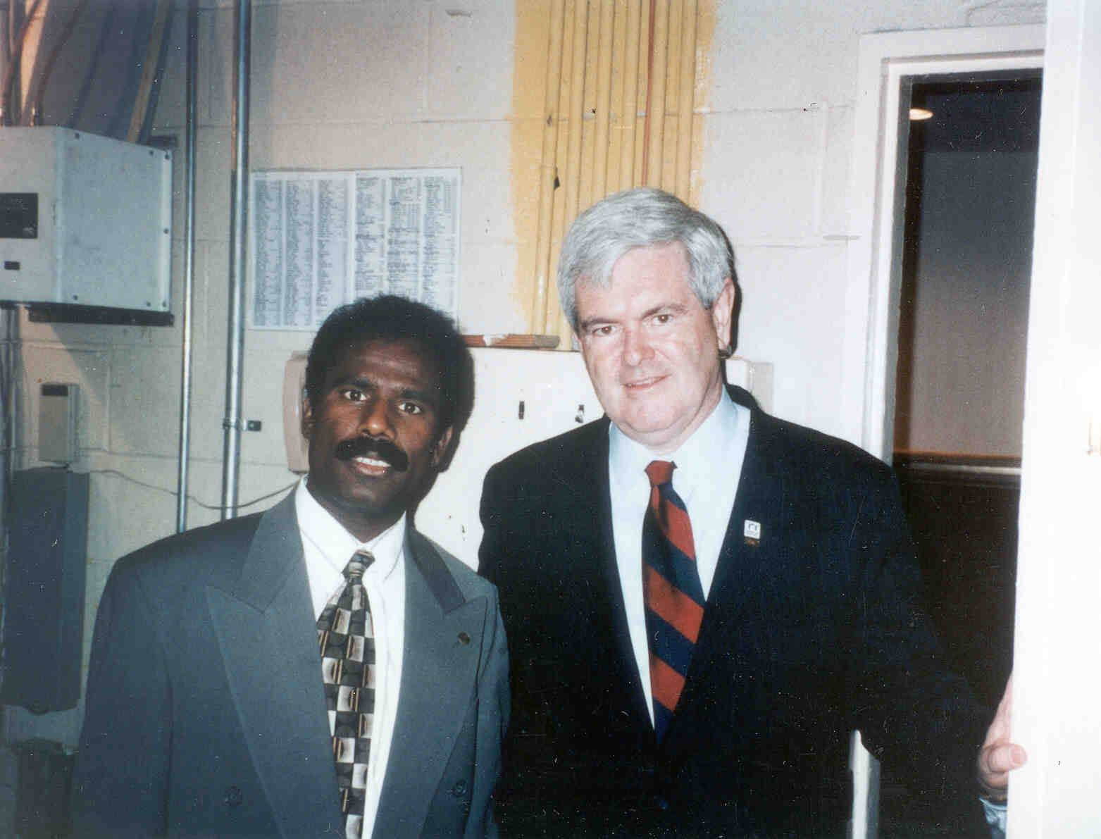 Dr. K.A. Paul with former U.S. House Speaker Newt Gingrich
